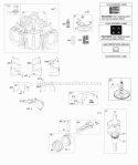 Cylinder Crankshaft Camshaft Air Guides Piston Rings Connecting Rod Diagram and Parts List for 49L977-0001-G5  Briggs and Stratton Engine